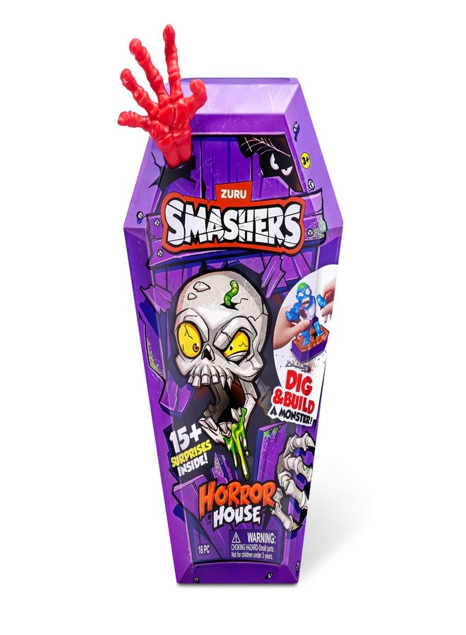 ZURU SMASHERS لعبة "بيت الرعب سماشرز" (زومبوصور) من إنتاج شركة زورو، لعبة تفاعلية، لعبة قابلة للتجميع للأطفال والمراهقين - Image 2